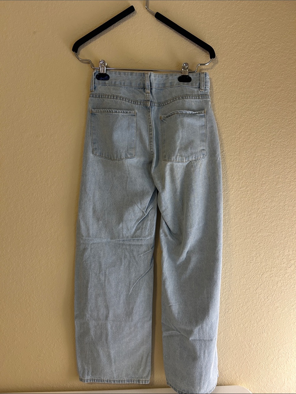 SHEIN Light Blue High-Rise Wide Leg Jeans - Picture 3 of 10